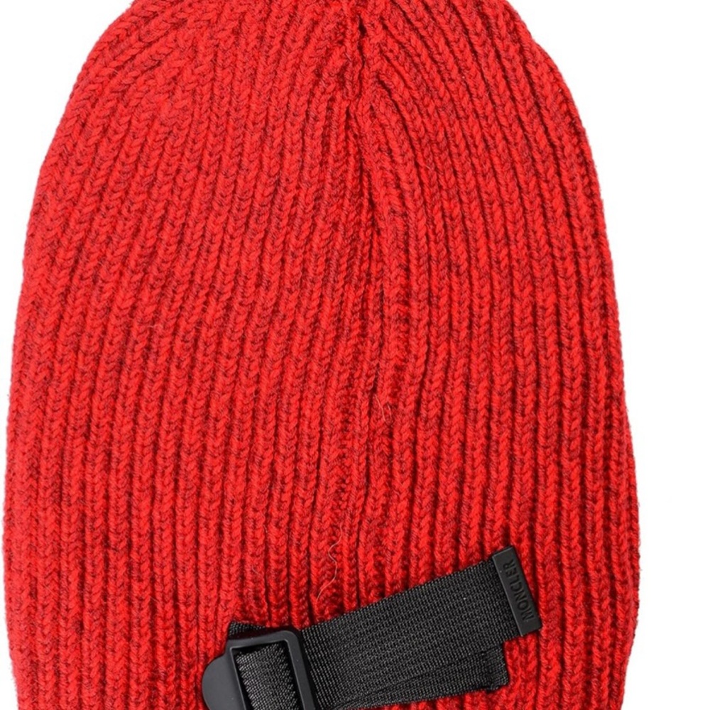 Authentic Moncler Red Wool Beanie with gift box - Picture 3 of 7